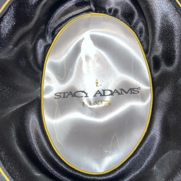 STACY ADAMS wool PORKPIE FEDORA HAT color Red Medium - Picture 4 of 9